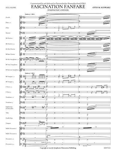 1. Seite "Fascination Fanfare" - Otto M. Schwarz